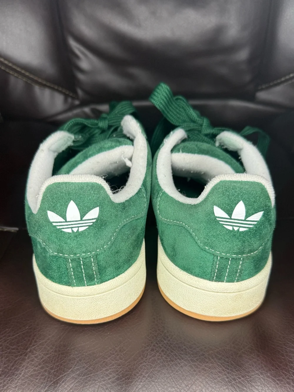 Adidas Men’s Campus 00s Originals Size 7.5 Dark Green/Cloud White |H03472|